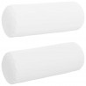Poduszki Wałkowe 2 pcs Biały Ø 25 x 70 cm tkanina