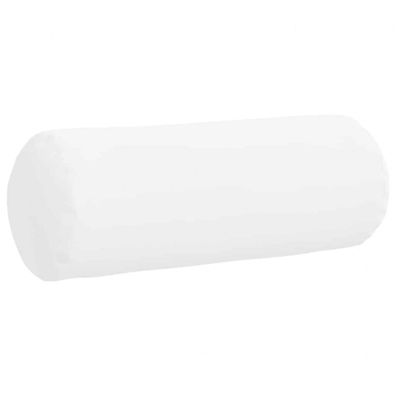 Poduszki Wałkowe 2 pcs Biały Ø 25 x 70 cm tkanina