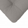 Poduszki na siedziska 4 pcs Ciemnoszary 45 x 45 x 12 cm tkanina