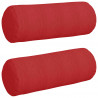 Poduszki Wałkowe 2 pcs Czerwony Ø 25 x 70 cm tkanina