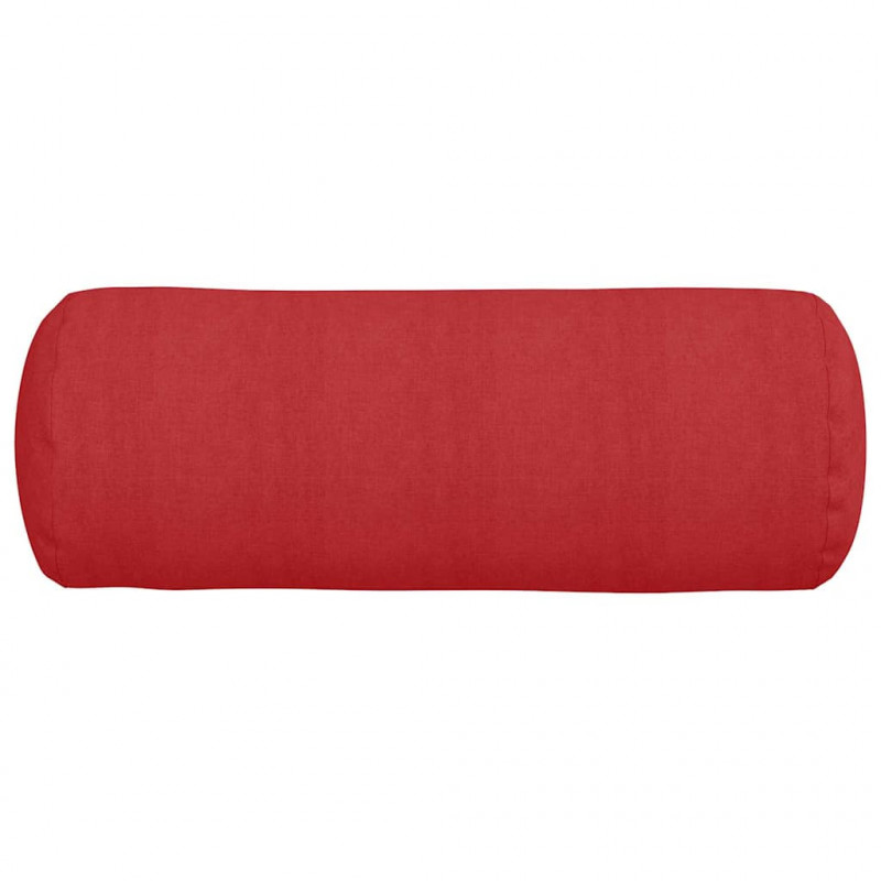 Poduszki Wałkowe 2 pcs Czerwony Ø 25 x 70 cm tkanina