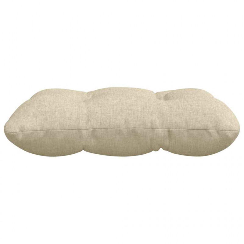 Poduszki na siedziska 4 pcs Kremowy 45 x 45 x 12 cm tkanina