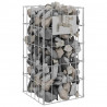 Kran Gabionowy Srebrny 26 x 25 x 50 cm Stal nierdzewna