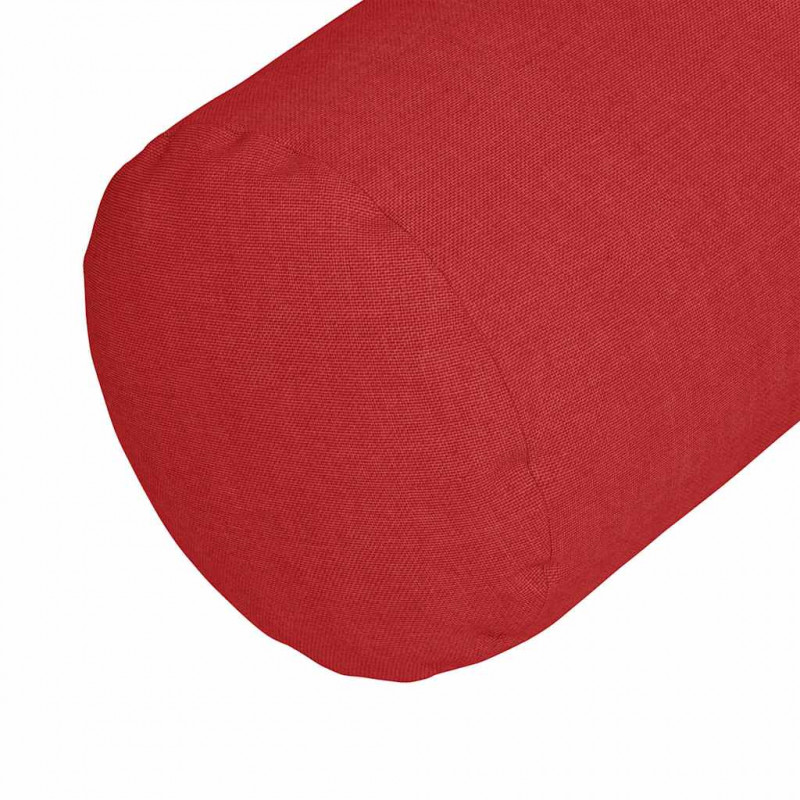 Poduszki Wałkowe 2 pcs Czerwony Ø 25 x 70 cm tkanina