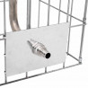 Kran Gabionowy Srebrny 26 x 25 x 50 cm Stal nierdzewna