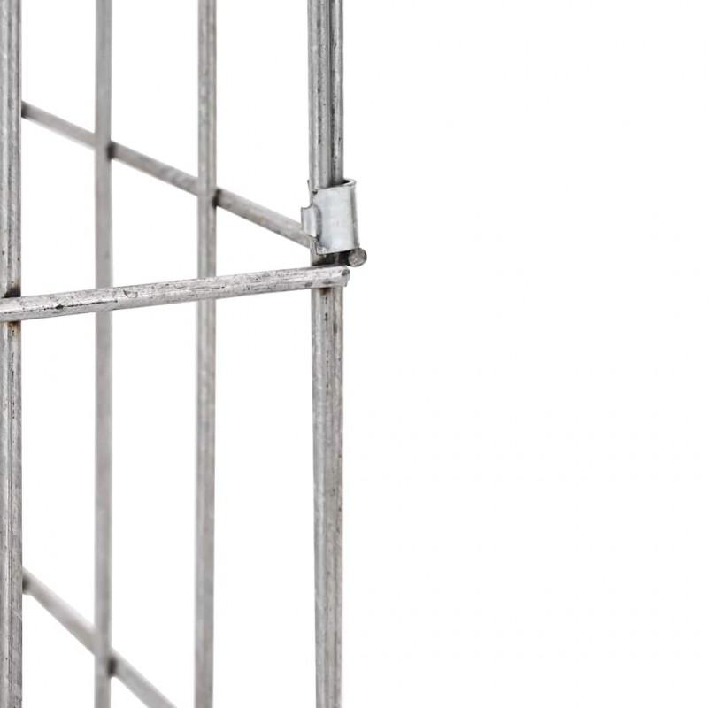 Kran Gabionowy Srebrny 26 x 25 x 50 cm Stal nierdzewna