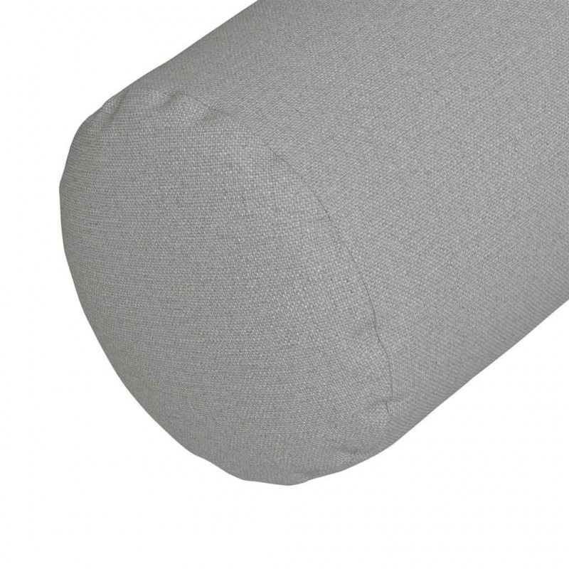 Poduszki Wałkowe 2 pcs Szary chmur Ø 25 x 70 cm tkanina