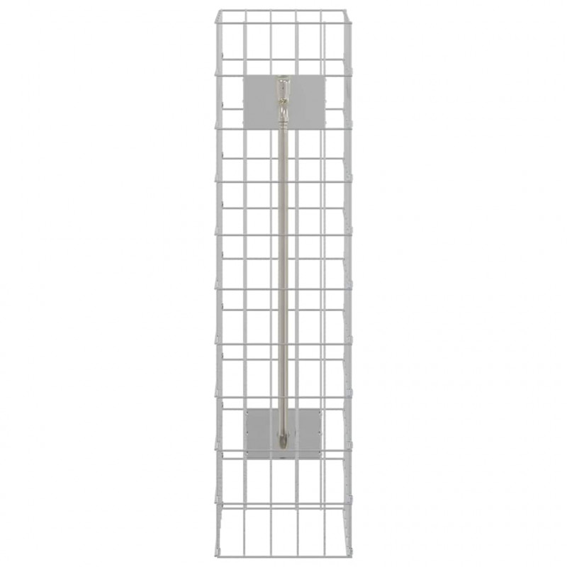 Kran Gabionowy Srebrny 25 x 25 x 100 cm Stal nierdzewna