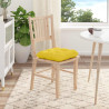 Poduszki na siedziska 4 pcs Jasnożółty 45 x 45 x 12 cm tkanina