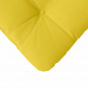Poduszki na siedziska 4 pcs Jasnożółty 45 x 45 x 12 cm tkanina