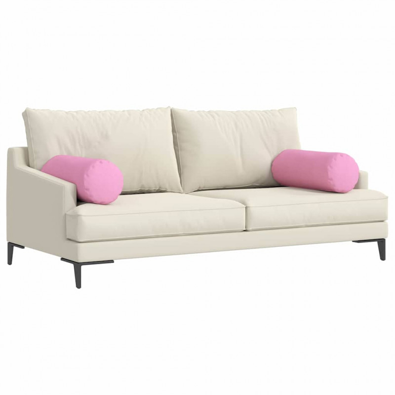 Poduszki Wałkowe 2 pcs Różowy Ø 25 x 70 cm tkanina