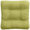 Poduszki na siedziska 4 pcs Jasnozielony 45 x 45 x 12 cm