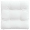 Poduszki na siedziska 4 pcs Biały 45 x 45 x 12 cm tkanina
