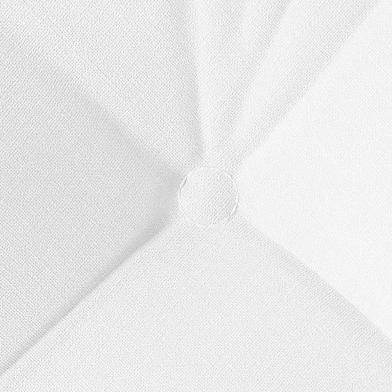 Poduszki na siedziska 4 pcs Biały 45 x 45 x 12 cm tkanina
