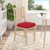 Poduszki na siedziska 4 pcs Czerwony 45 x 45 x 12 cm tkanina