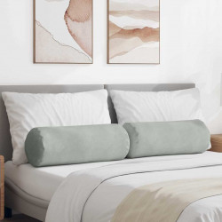 Poduszki Wałkowe 2 pcs Jasnoszary Ø 25 x 70 cm