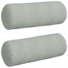 Poduszki Wałkowe 2 pcs Jasnoszary Ø 25 x 70 cm