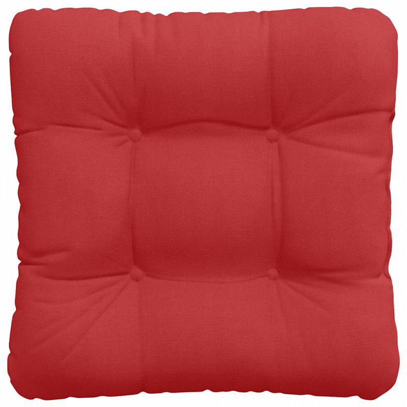 Poduszki na siedziska 4 pcs Czerwony 45 x 45 x 12 cm tkanina