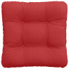 Poduszki na siedziska 4 pcs Czerwony 45 x 45 x 12 cm tkanina