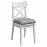 Poduszki na siedziska 4 pcs Szary chmur 45 x 45 x 12 cm tkanina