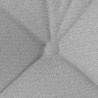 Poduszki na siedziska 4 pcs Szary chmur 45 x 45 x 12 cm tkanina