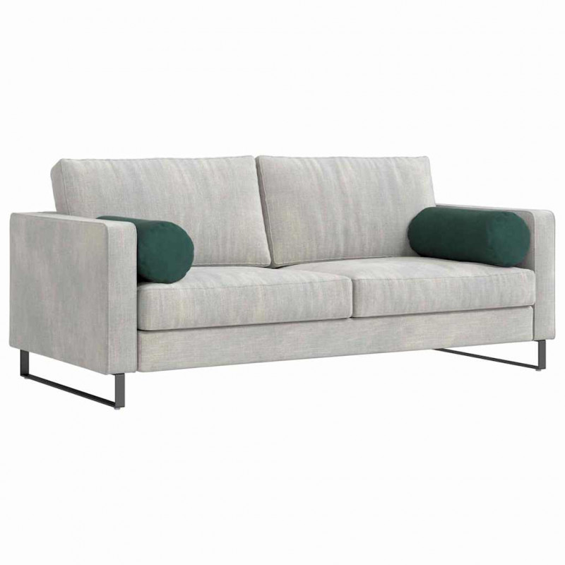 Poduszki Wałkowe 2 pcs Ciemna zieleń Ø 25 x 70 cm
