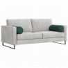 Poduszki Wałkowe 2 pcs Ciemna zieleń Ø 25 x 70 cm