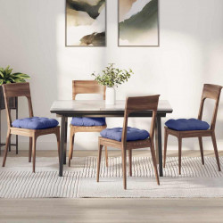 Poduszki na siedziska 4 pcs Niebieski dżins 45 x 45 x 12 cm