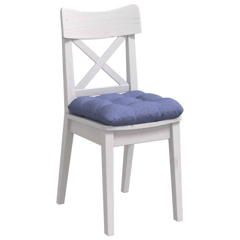 Poduszki na siedziska 4 pcs Niebieski dżins 45 x 45 x 12 cm