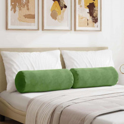 Poduszki Wałkowe 2 pcs Jasnozielony Ø 25 x 70 cm