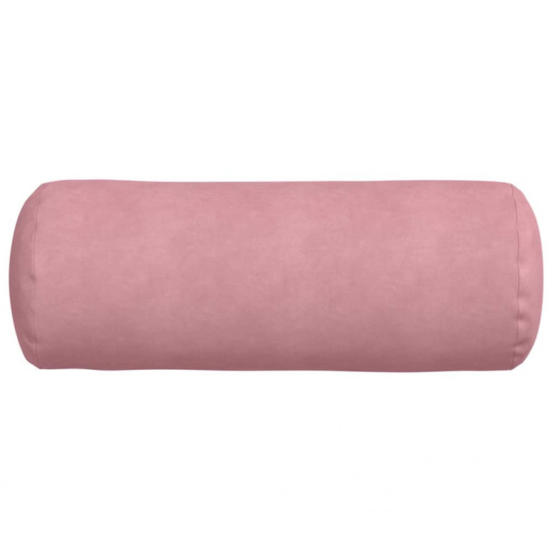 Poduszki Wałkowe 2 pcs Różowy Ø 25 x 70 cm Tkanina sztruksowa