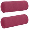 Poduszki Wałkowe 2 pcs Czerwone wino Ø 25 x 70 cm