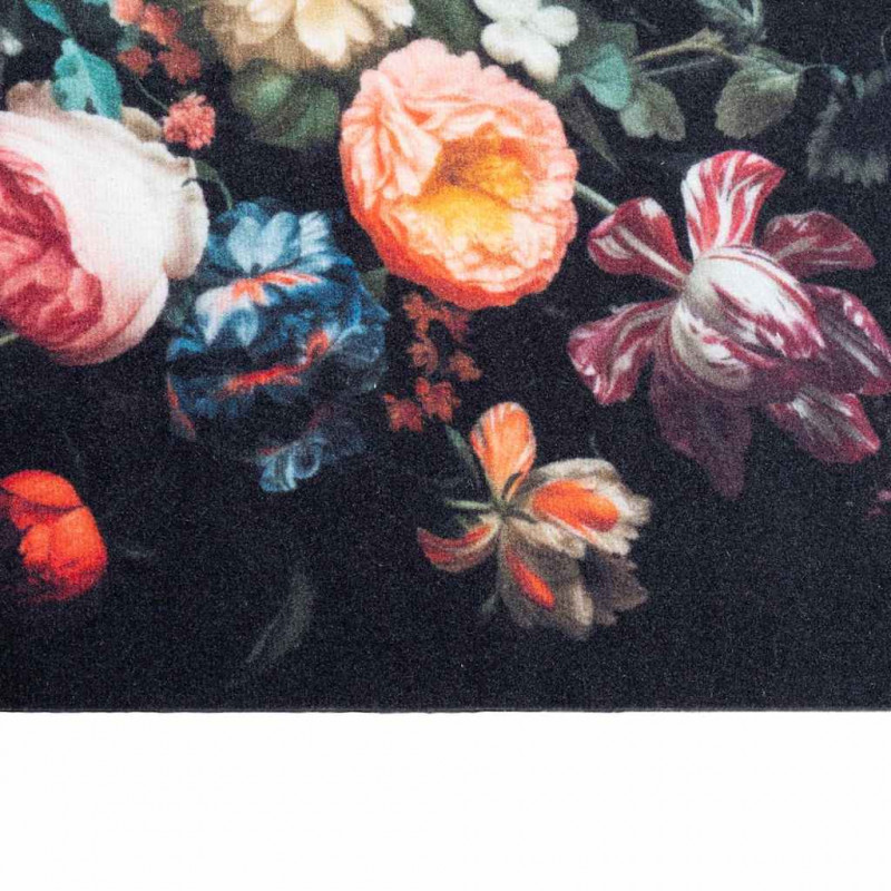 Dywan kuchenny Czarny 180 x 60 cm Aksamit
