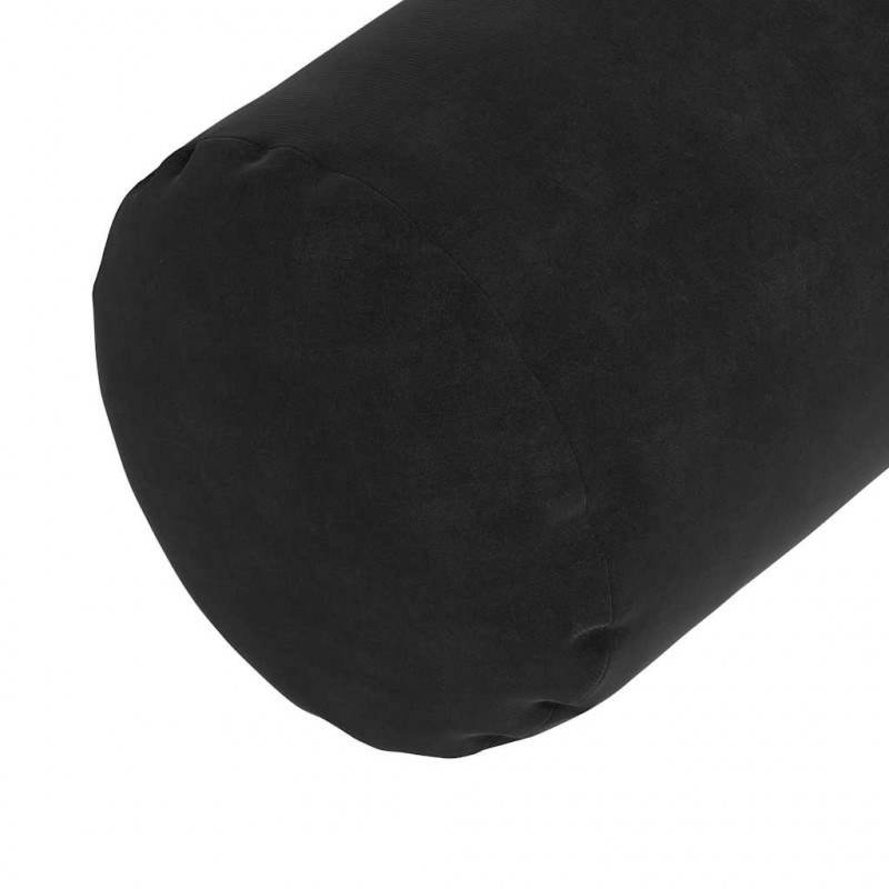 Poduszki Wałkowe 2 pcs Czarny Ø 25 x 70 cm Tkanina sztruksowa