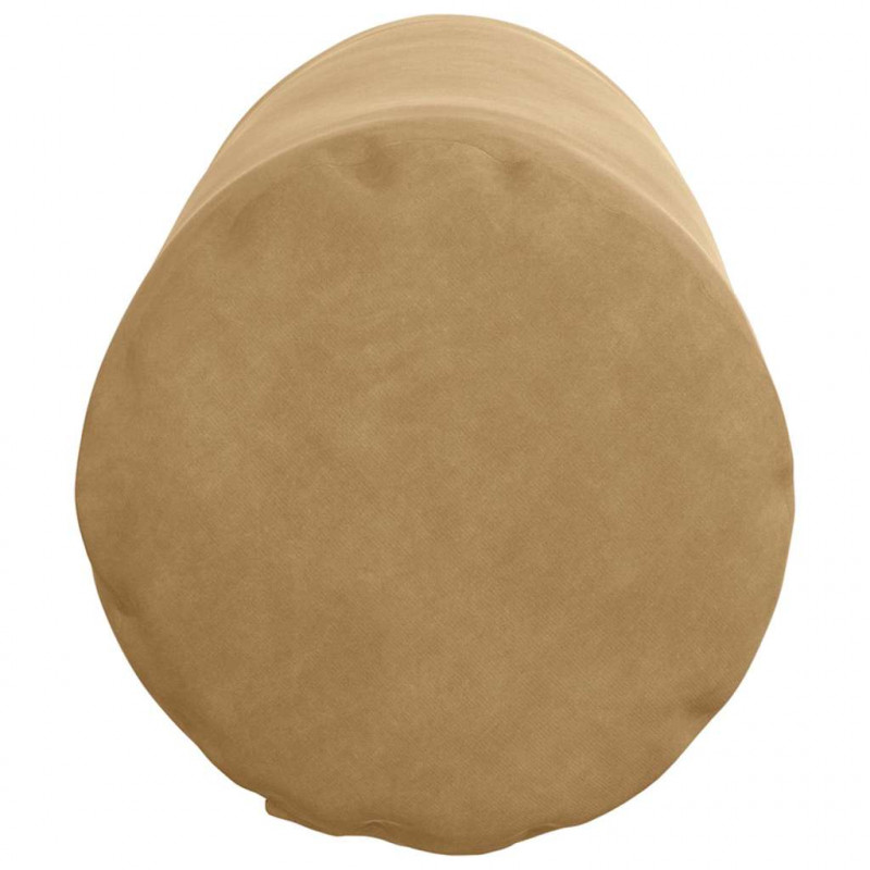 Poduszki Wałkowe 2 pcs Brązowy Ø 25 x 70 cm Tkanina sztruksowa