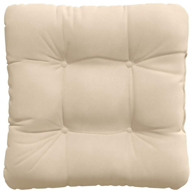 Poduszki na siedziska 4 pcs Kremowy 45 x 45 cm
