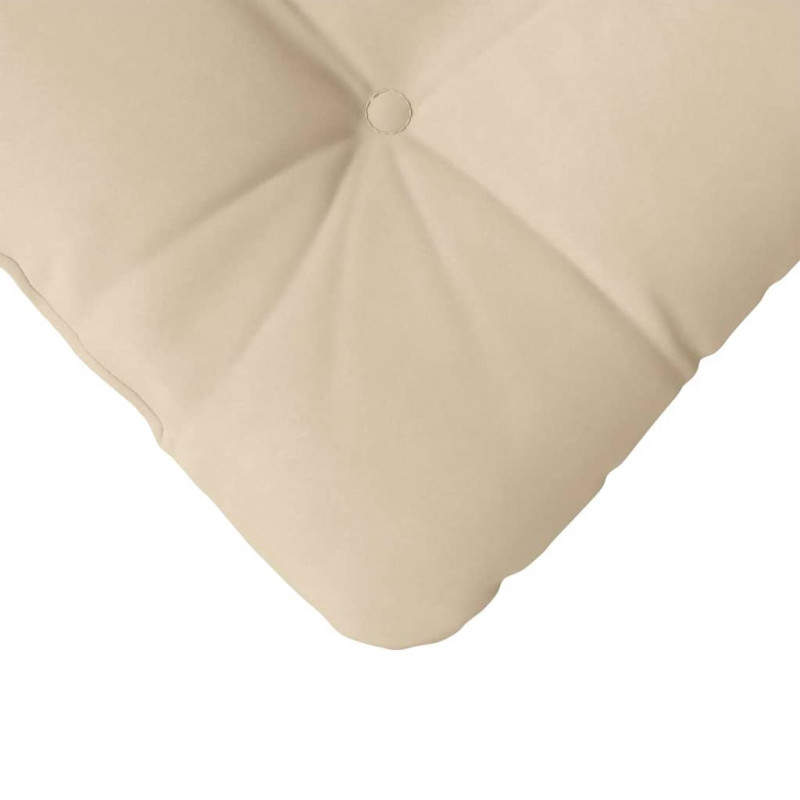 Poduszki na siedziska 4 pcs Kremowy 45 x 45 cm