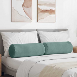 Poduszki Wałkowe 2 pcs Zielony morski Ø 25 x 70 cm