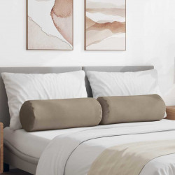 Poduszki Wałkowe 2 pcs Ciemnoszary Ø 25 x 70 cm