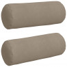 Poduszki Wałkowe 2 pcs Ciemnoszary Ø 25 x 70 cm