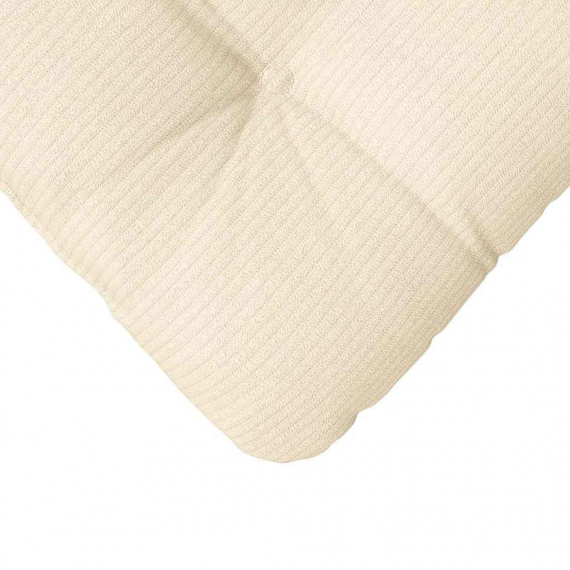 Poduszki na siedziska 4 pcs Kremowy 45 x 45 cm
