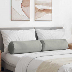 Poduszki Wałkowe 2 pcs Jasnoszary Ø 25 x 70 cm
