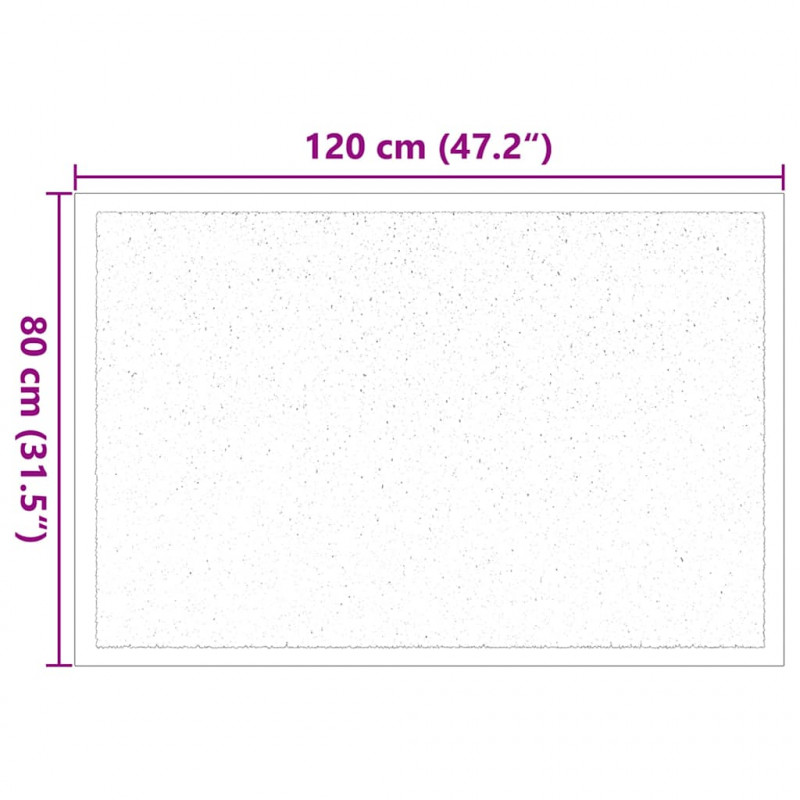 Dywanik drzwiowy Antracyt 60 x 40 x 1.2 cm Tkanina Teddy