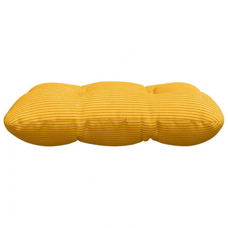Poduszki na siedziska 4 pcs Jasnożółty 45 x 45 cm