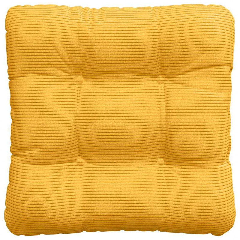 Poduszki na siedziska 4 pcs Jasnożółty 45 x 45 cm