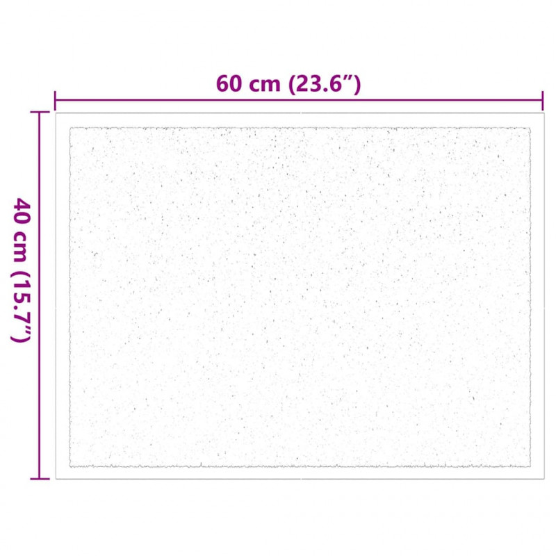 Dywanik drzwiowy Beżowy 60 x 40 x 1.2 cm Tkanina Teddy