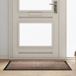 Dywanik drzwiowy Beżowy 60 x 40 x 1.2 cm Tkanina Teddy