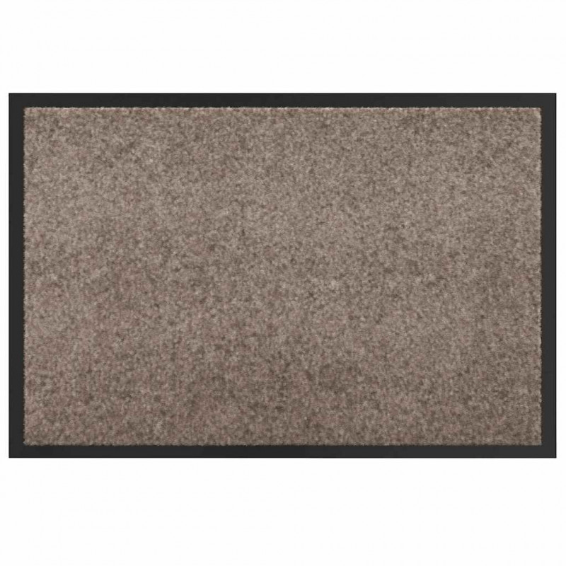 Dywanik drzwiowy Beżowy 60 x 40 x 1.2 cm Tkanina Teddy