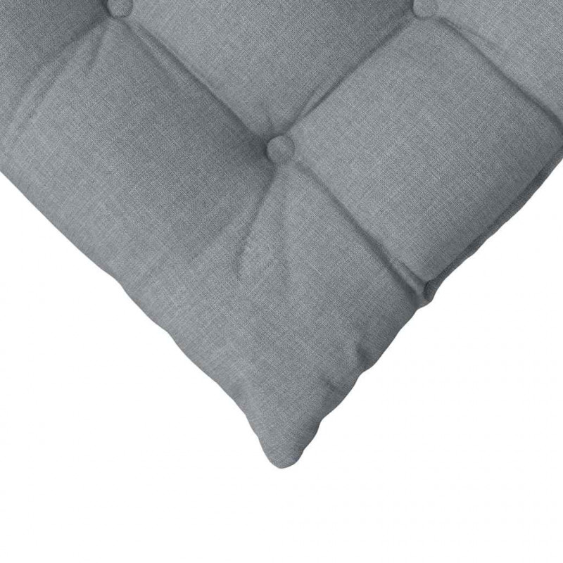 Poduszki na siedziska 4 pcs Jasnoszary 40 x 40 x 6 cm tkanina