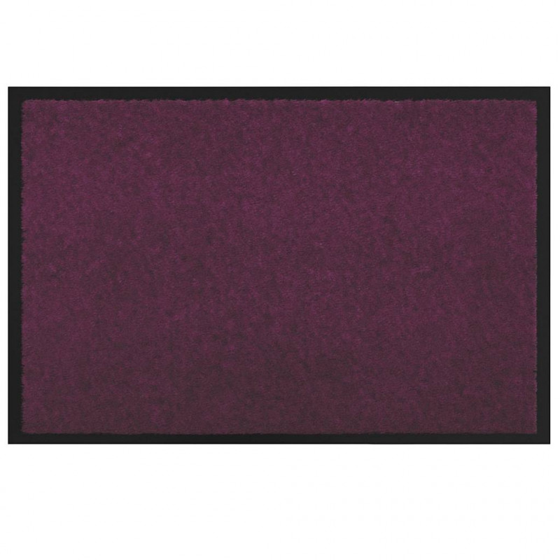 Dywanik drzwiowy Bordowy 60 x 40 x 1.2 cm Tkanina Teddy